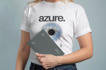 Azure Eye Design Girls’ T-Shirt – Stylish & Comfortable Casual Wear